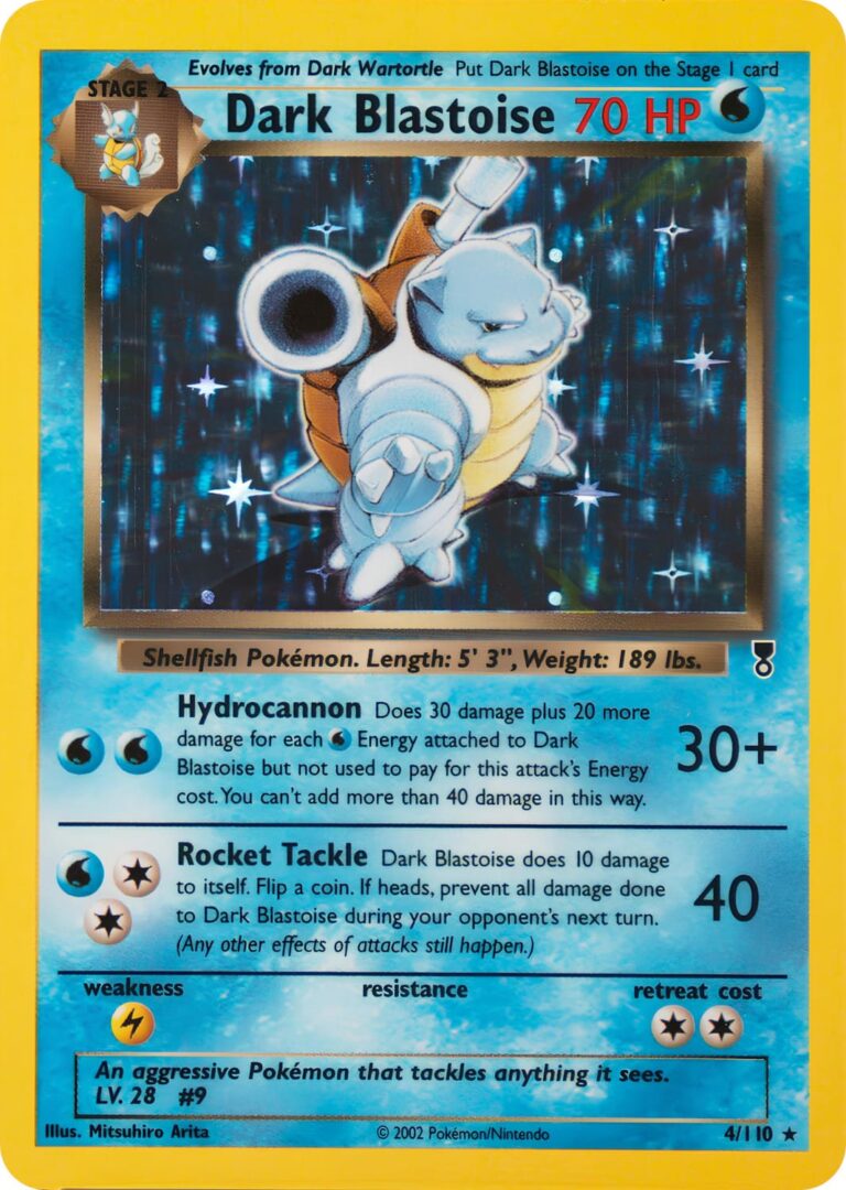 Dark-Blastoise-Dunkles-Turtok-4-110-Holo-Pokémon-Karte-Legendary-Collection-neu