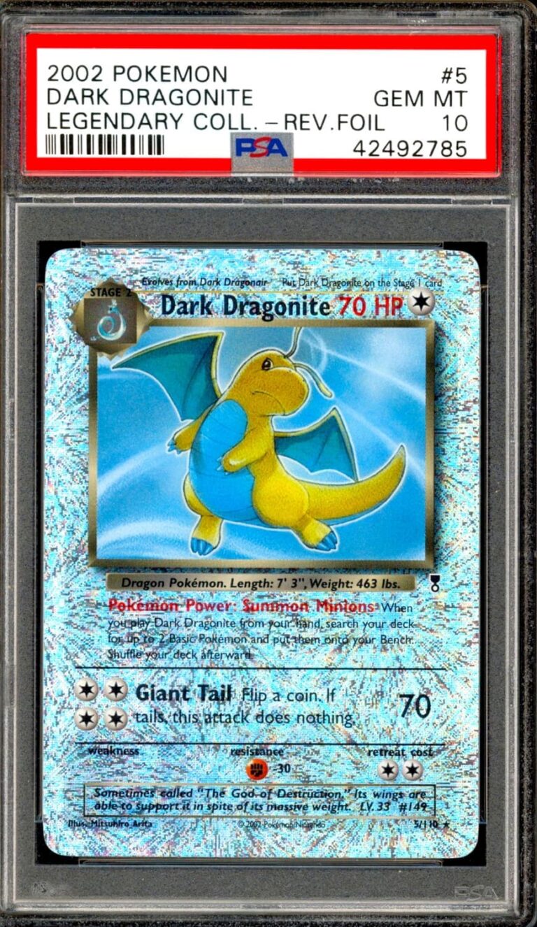 Dark-Dragonite-Dragoran-5-110-Legendary-Collection-Reverse-Holo-Pokémon-Karte-PSA-10