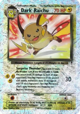 Dark-Dunkles-Raichu-7-110-Holo-Pokémon-Karte-Legendary-Collection-2000