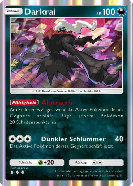 Darkrai-040-069-B2b-Mega-Schillern-Pokémon-TCG-Sammelkartenspiel-Pocket-Karte-Deutsch