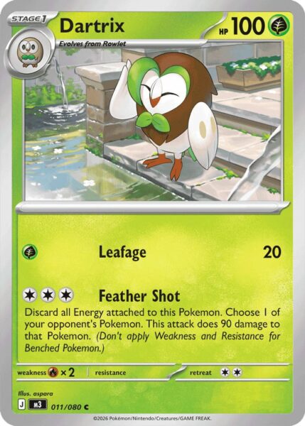 Dartrix-Arboretoss-Perfect-Order-Optimale-Ordnung-Pokémon-Karte-Englisch