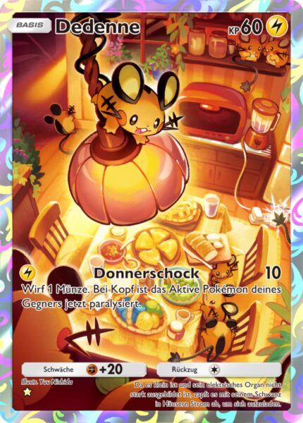 Dedenne-Pokémon-TCG-Sammelkartenspiel-Pocket-Mysteriöse-Insel-Full-Art-Karte-A1a
