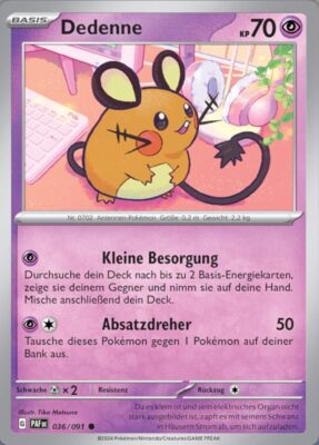 Dedenne_036-091_PAF-DE_Paldeas-Schicksale_Paldean-Fates_Pokémon-Karte_Deutsch