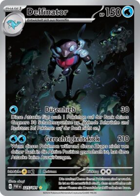 Delfinator-225-091-Karmesin-Purpur-Paldeas-Schicksale-Illustration-Rare-Pokémon-Karte