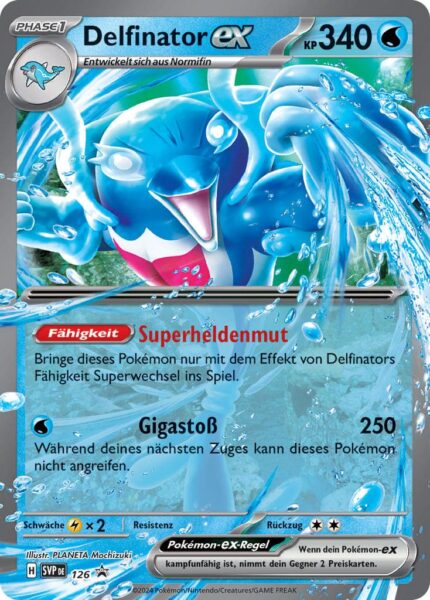 Delfinator-ex-SVP-DE-126-Black-Star-Promo-Pokémon-Karte-Deutsch