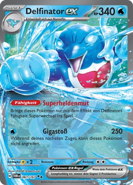 Delfinator-ex_061-167_Maskerade-im-Zwielicht_Pokémon-Karte_Deutsch