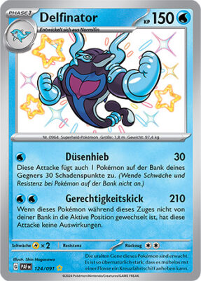 Delfinator_124-091_PAF-DE_Shiny_Schillernd_Paldeas-Schicksale_Pokémon-Karte_Deutsch