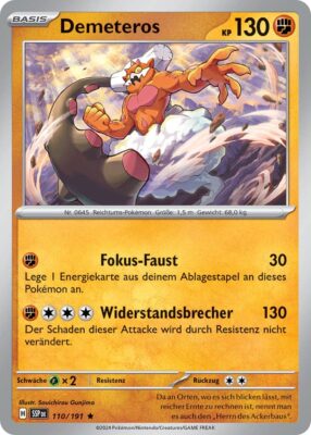 Demeteros-110-191-SSP-DE-Karmesin-Purpur-Stürmische-Funken-Pokémon-Karte-Deutsch-TCG