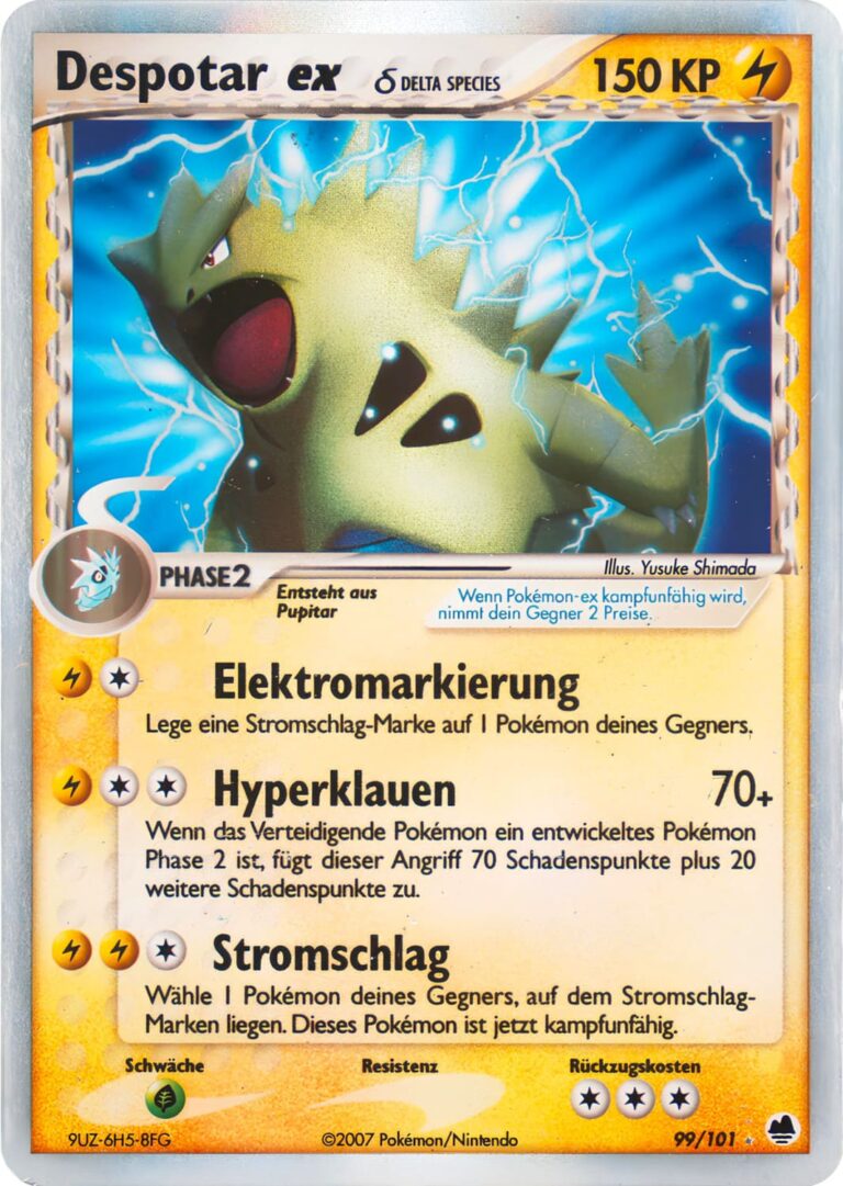 Despotar-ex-99-101-Delta-Species-EX-Dragon-Frontiers-Pokémon-Karte-Deutsch-TCG