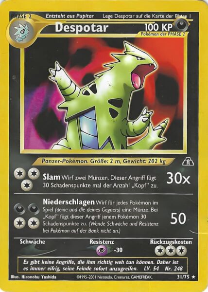 Despotar_31-75_Neo-Entdeckung-Discovery_Pokémon-Karte_Deutsch