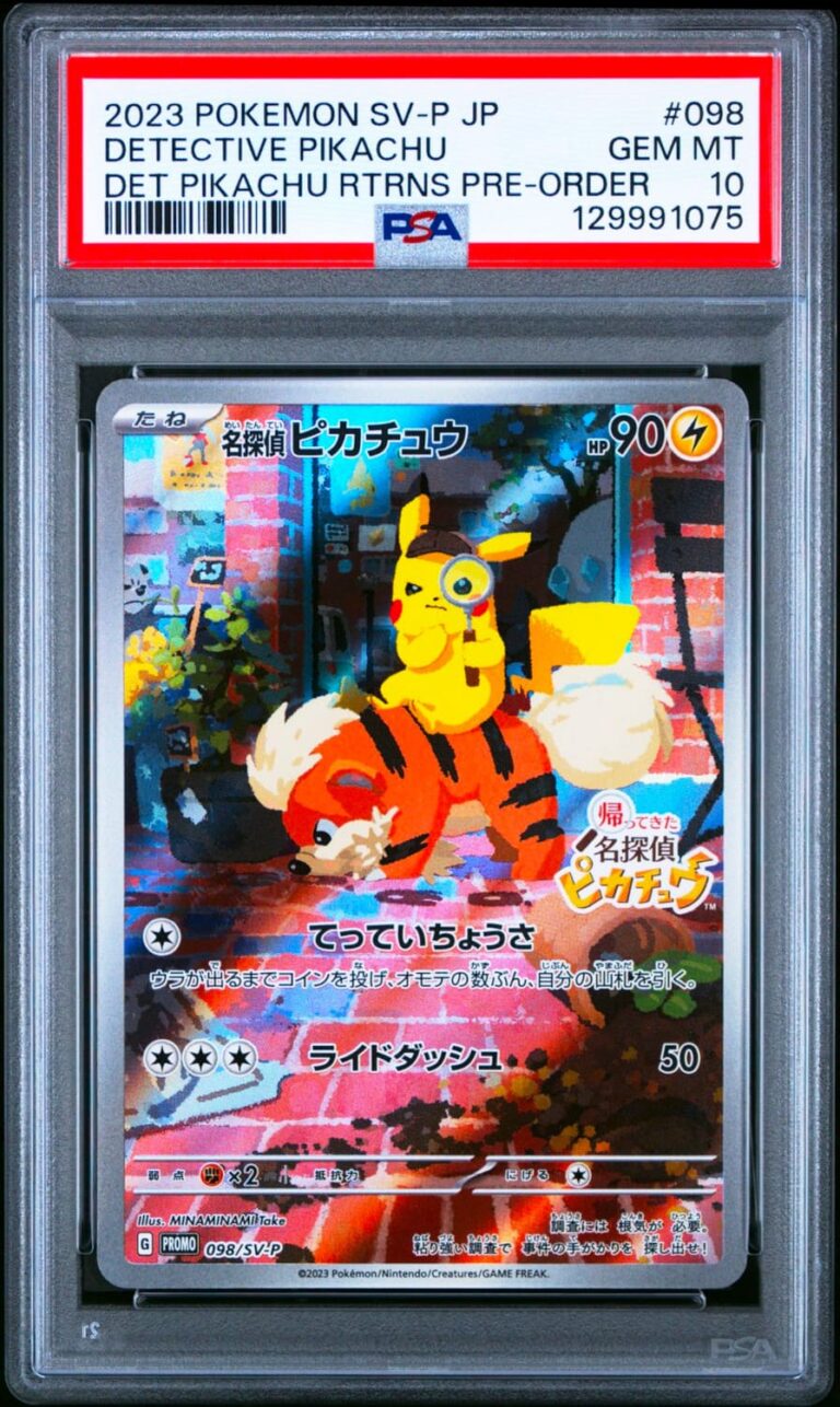 Detective-Pikachu-098-SV-P-Black-Star-Promo-Pokémon-Karte-Japan-PSA-10