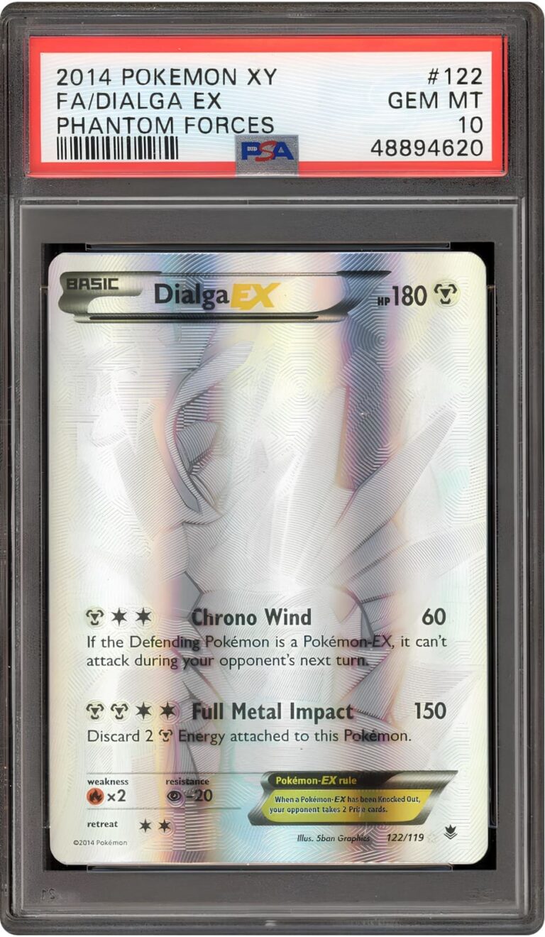 Dialga-EX-122-119-XY-Phantom-Forces-Silver-Silber-Pokémon-Karte-Englisch