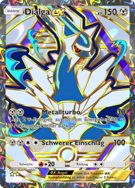 Dialga-ex-Deluxepack-ex-A4b-Pokémon-TCG-Sammelkartenspiel-Pocket-Full-Art-Karte