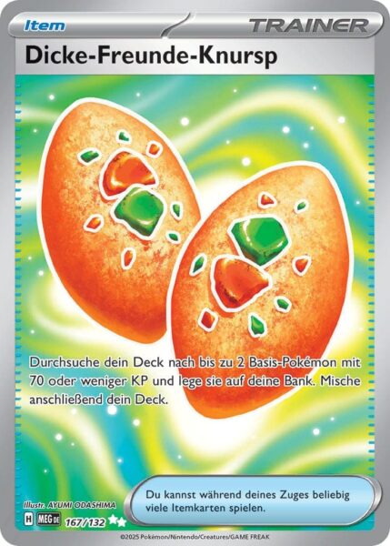 Dicke-Freunde-Knursp-167-132-Mega-Entwicklung-Full-Art-Pokémon-Karte-Deutsc