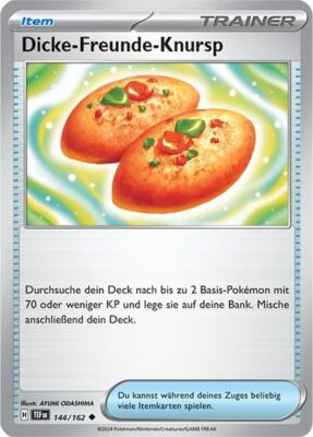 Dicke-Freunde-Knursp_144-162_TEF-DE__Pokémon-Trainer-Karte_Gewalten-der-Zeit_Temporal-Forces_Deutsch