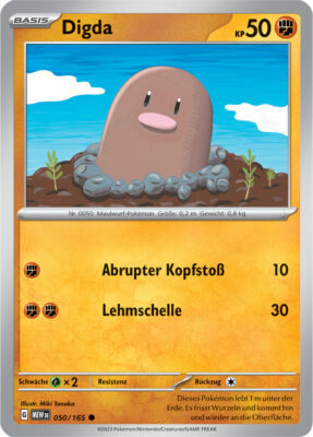 Digda_050-165-Pokémon-Karmesin-Purpur-151-MEW-DE-Pokémon-Karte-Karten-Deutsch