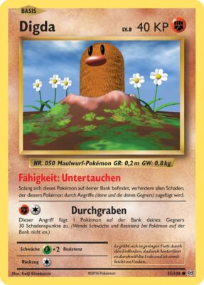 Digda_55-108_XY-Evolution-Evolutions_Pokémon-Karte_Deutsch