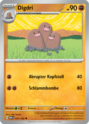 Digdri_051-165-Pokémon-Karmesin-Purpur-151-MEW-DE-Pokémon-Karte-Karten-Deutsch