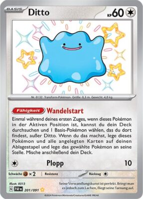 Ditto_201-091_Paldeas-Schicksale_Shiny_Schillernd_Pokémon-Karte_Deutsch