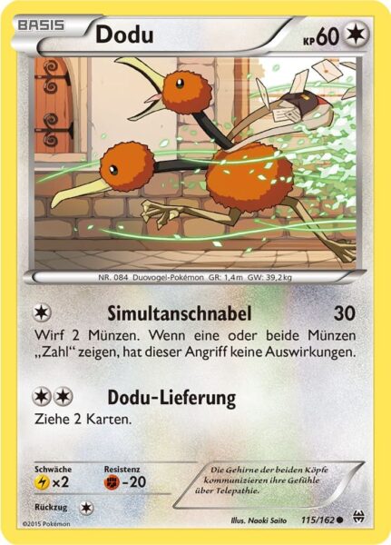 Dodu-115-162-XY-TURBOstart-Pokémon-Karte-Deutsch