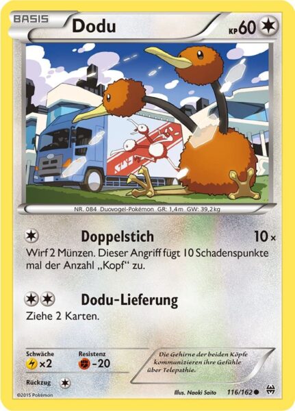 Dodu-116-162-XY-TURBOstart-Pokémon-Karte-Deutsch