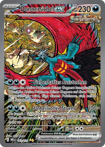 Donnersichel-ex-162-131-Prismatische-Entwicklungen-Special-Illustration-Rare-Pokémon-Karte-Deutsch-TCG-Sammelkartenspiel-neu