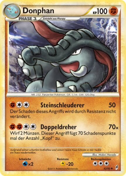 Donphan-42-95-Ruf-der-Legenden-Pokémon-Karte-Deutsch-TCG-Sammelkartenspiel