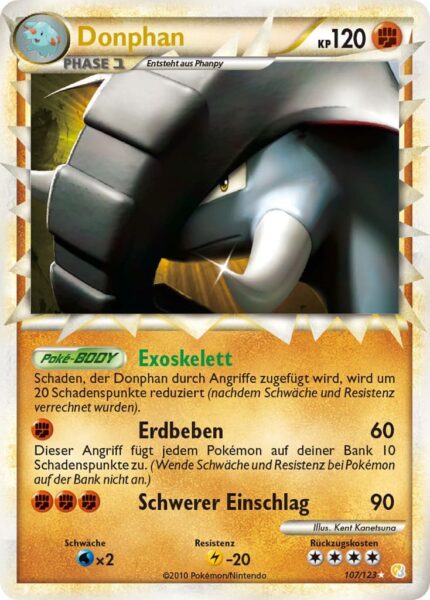Donphan-Prime-Primus-107-123-Heartgold-Soulsilver-Pokémon-Karte-Deutsch-TCG
