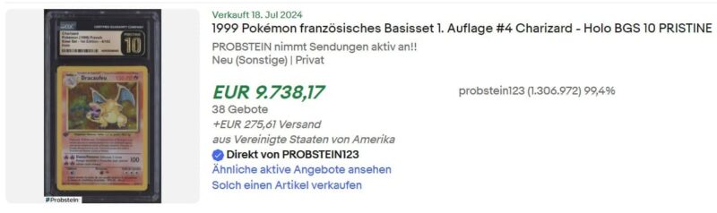 Dracafeu-Base-Set-1st-Edition-CGC-10-Top-Verkäufe-die-wertvollsten-Pokémon-Karten-des-Monats-Juni-2024