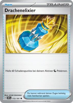 Drachenelixier-172-191-SSP-DE-Karmesin-Purpur-Stürmische-Funken-Pokémon-Karte-Deutsch-TCG