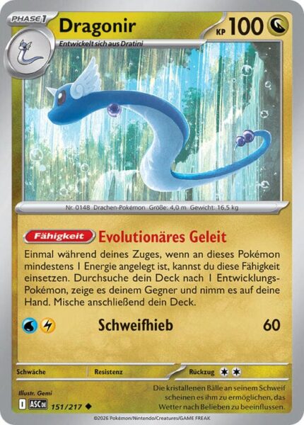 Dragonir-151-217-ASC-Erhabene-Helden-Pokémon-Karte-Deutsch
