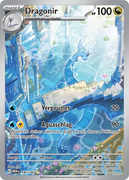Dragonir-181-165-Pokémon-151-Illustration-Rare-Karte-Deutsch-TCG-Sammelkartenspiel