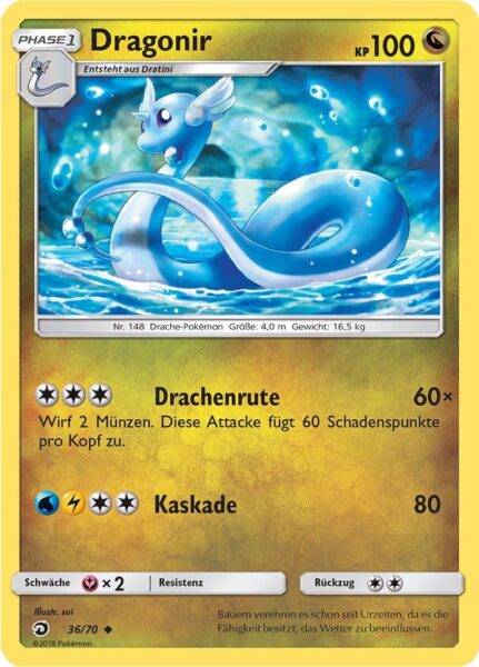 Dragonir-36-70-Majestät-der-Drachen-Pokémon-Karte-Deutsch-TCG-Sammelkartenspiel