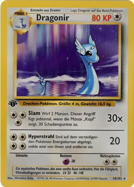 Dragonir_Base-Basis-Set_1st-Edition_18-102_Pokemon-Karte_TCG
