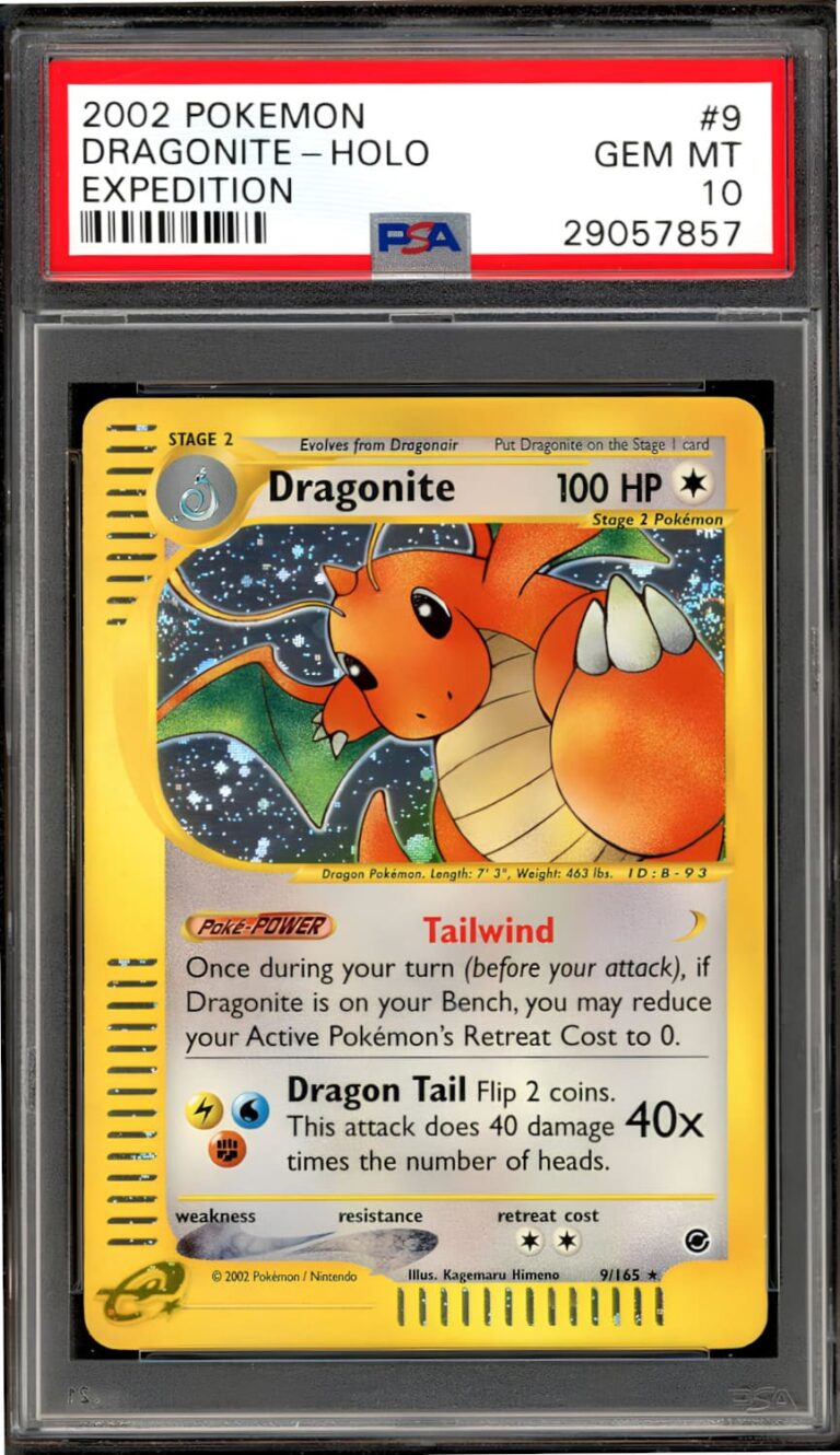 Dragonite-Dragoran-6-165-Expedition-Pokémon-Karte-Englisch-PSA-10