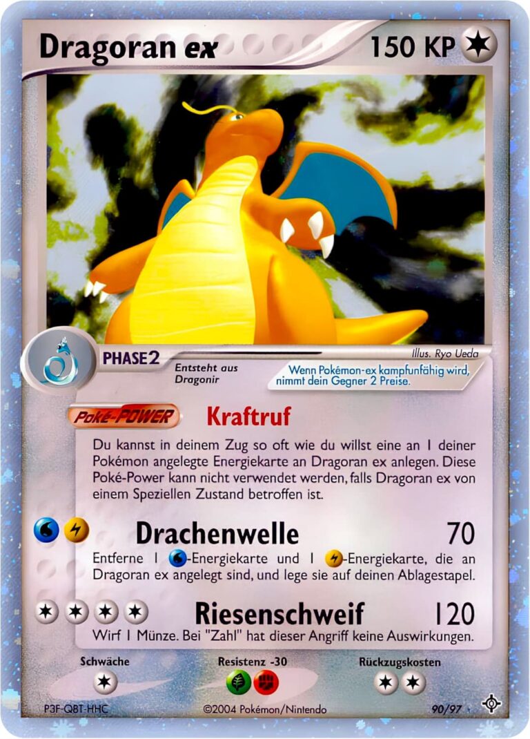 Dragoran-ex-90-97-EX-Drache-Pokemon-Karte-Deutsch-TCG-neu