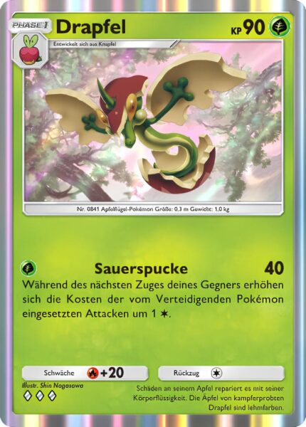 Drapfel-020-155-B3-Pulsierende-Aura-Pokémon-TCG-Sammelkartenspiel-Pocket-Karte-Deutsch