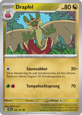 Drapfel-139-191-SSP-DE-Karmesin-Purpur-Stürmische-Funken-Pokémon-Karte-Deutsch-TCG