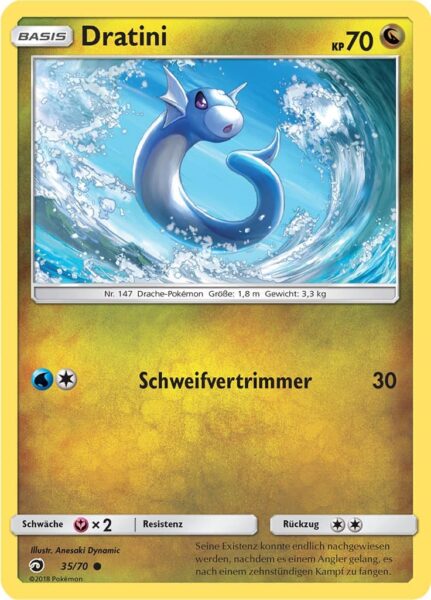 Dratini-35-70-Majestät-der-Drachen-Pokémon-Karte-Deutsch-TCG-Sammelkartenspiel