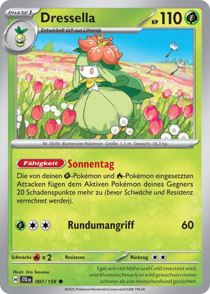 Dressella-JTG-DE-007-159-Karmesin-Purpur-Reisegefährten-Pokémon-Karte-Deutsch