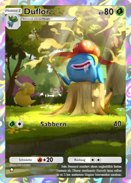 Duflor-228-Pokémon-TCG-Sammelkartenspiel-Pocket-Unschlagbare-Gene-Digitale-Karte-Illustration-Rare-2024