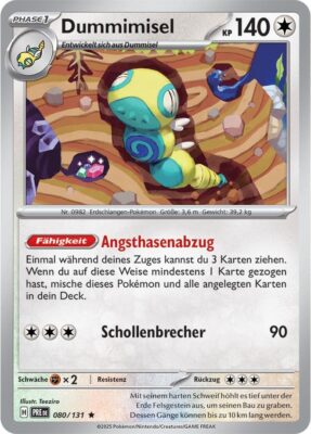 Dummimisel-080-131-Prismatische-Entwicklungen-Pokémon-Karte-Deutsch-Karmesin-Purpur-TCG-Sammelkartenspiel