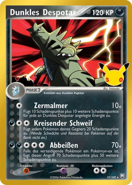 Dunkles-Despotar-19-109-30-Jahre-30th-Celebration-Classic-Collection-Pokémon-Karte-Deutsch