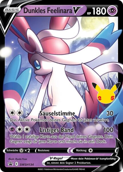 Dunkles-Feelinara-V-SWSH-134-Pokémon-Promo-Karte-Celebrations-TCG-Sammelkartenspiel