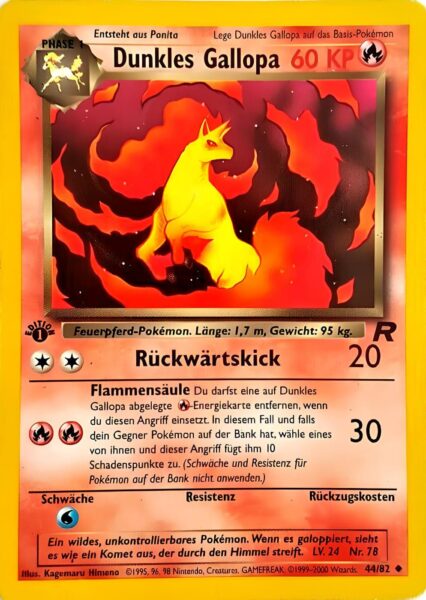Dunkles-Gallopa_44-82_Team-Rocket_Pokemon-Karte_Deutsch
