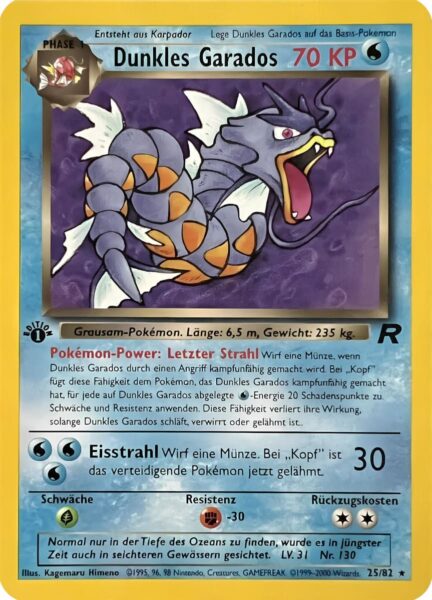 Dunkles-Garados_25-82_Team-Rocket_Pokémon-Karte_Deutsch-TCG-Sammelkartenspiel