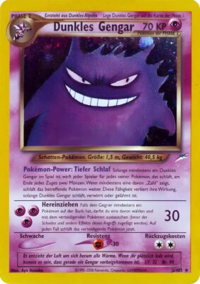 Dunkles-Gengar-6-105-Neo-Destiny-Holo-Pokémon-Karte-Deutsch
