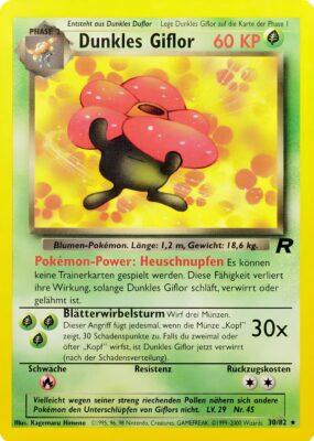 Dunkles-Giflor_30-82_Team-Rocket_Pokémon-Karte_Deutsch-TCG-Sammelkartenspiel