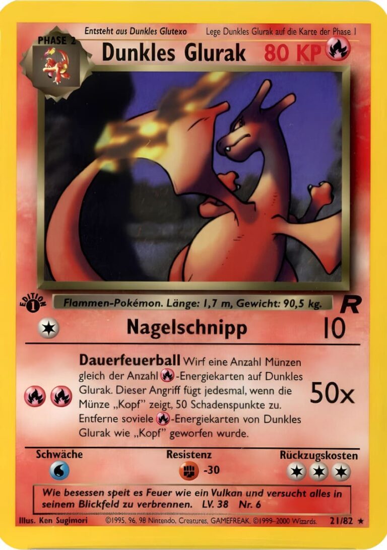 Dunkles-Glurak_21-82_Team-Rocket_Pokémon-Karte_Deutsch-TCG-Sammelkartenspiel