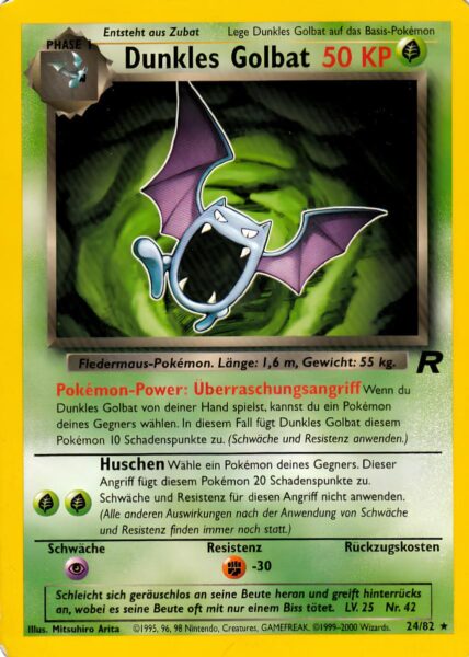 Dunkles-Golbat_24-82_Team-Rocket_Pokémon-Karte_Deutsch-TCG-Sammelkartenspiel